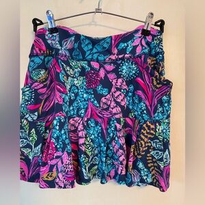Lilly Pulitzer Luxletic Pink and Blue Skort